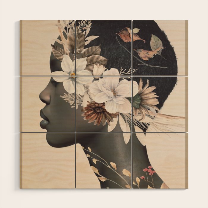 Floral Portrait 36 Wood Wall Art Gallery Image 1