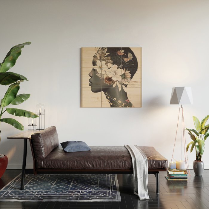 Floral Portrait 36 Wood Wall Art Gallery Image 2