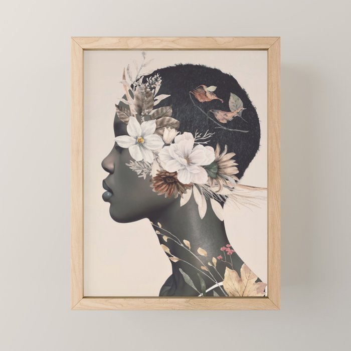 Floral Portrait 36 Mini Art Print Gallery Image 1