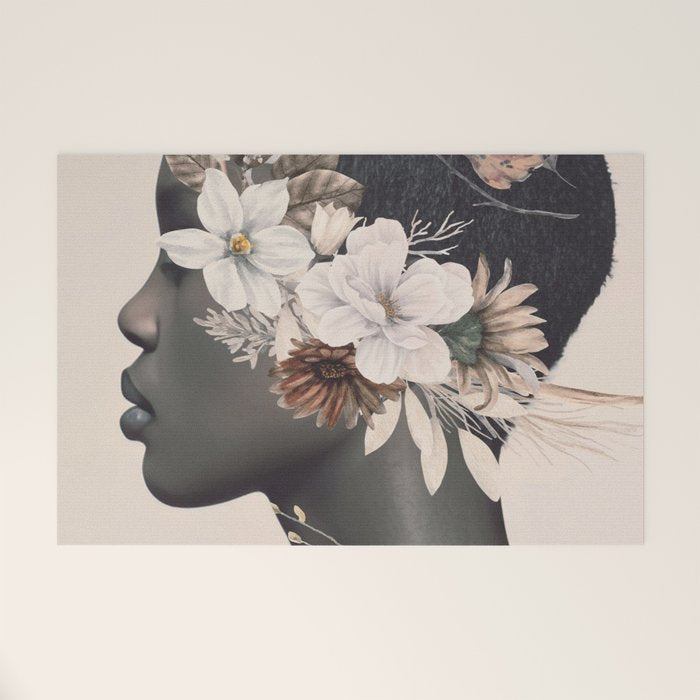 Floral Portrait 36 Welcome Mat Gallery Image 1