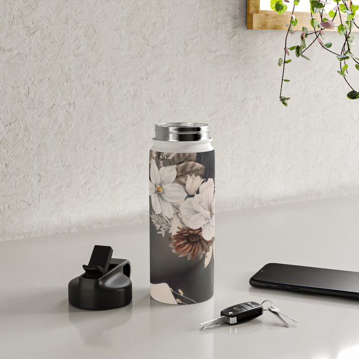 Floral Portrait 36 Water Bottle Gallery Image 4