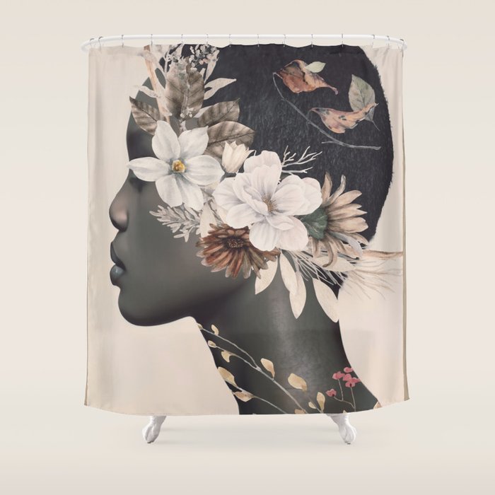 Floral Portrait 36 Shower Curtain Gallery Image 1