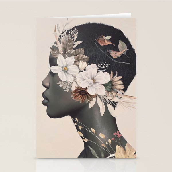 Floral Portrait 36 Stationery Card Gallery Image 2