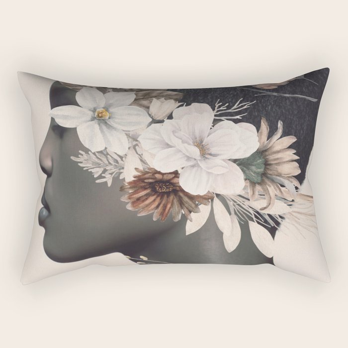 Floral Portrait 36 Rectangular Pillow Gallery Image 2