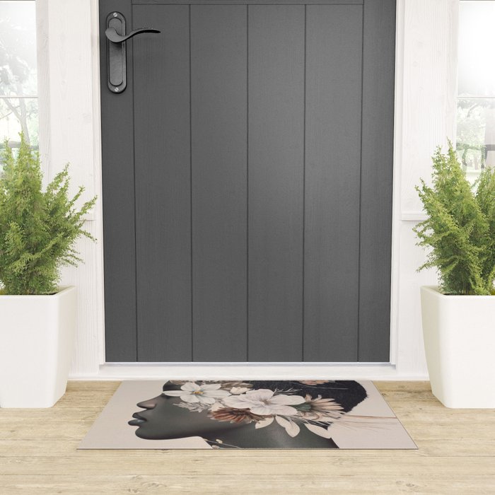 Floral Portrait 36 Welcome Mat Gallery Image 3