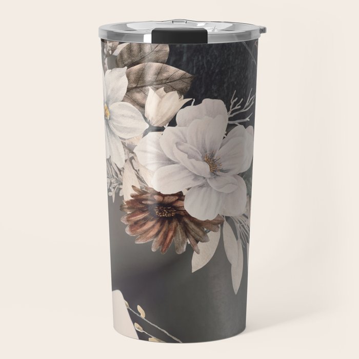 Floral Portrait 36 Travel Mug Gallery Image 1