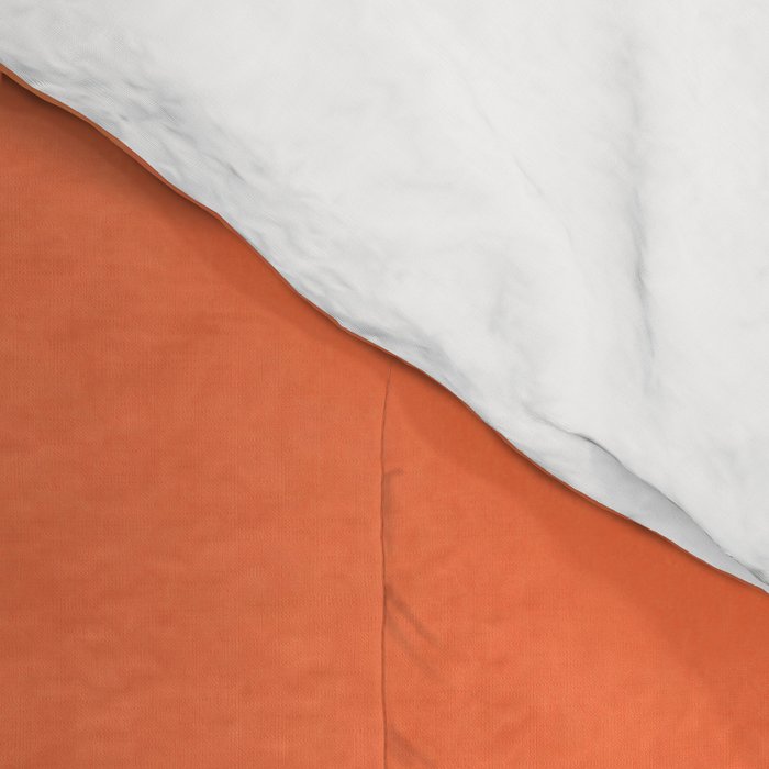 Amber Orange Abstract Flow Mid Century Layered Shapes Comforter Gallery Image 4