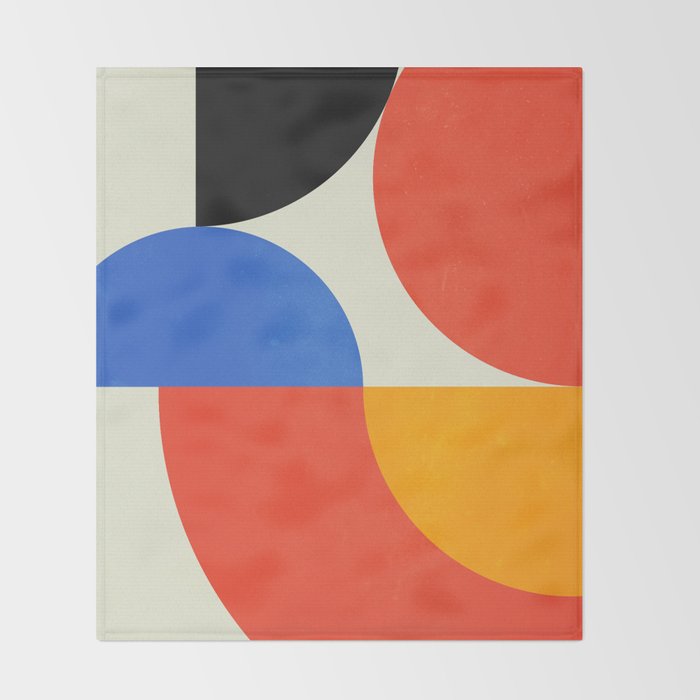 BAUHAUS 02: Exhibition 1923 | Mid Century Series  Throw Blanket Gallery Image 2