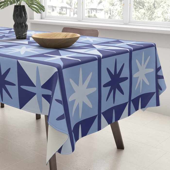 Mid Century Modern Starburst Pattern Tablecloth Gallery Image 3