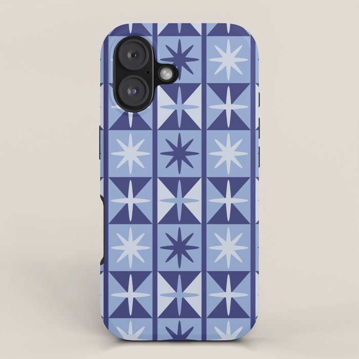 Mid Century Modern Starburst Pattern iPhone Case Gallery Image 1