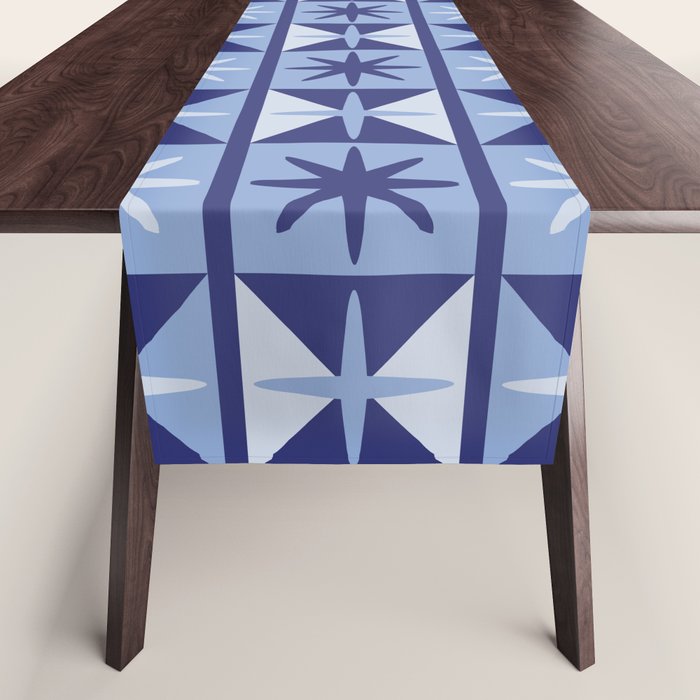 Mid Century Modern Starburst Pattern Table Runner Gallery Image 1