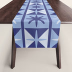 Mid Century Modern Starburst Pattern Table Runner Gallery Image 1
