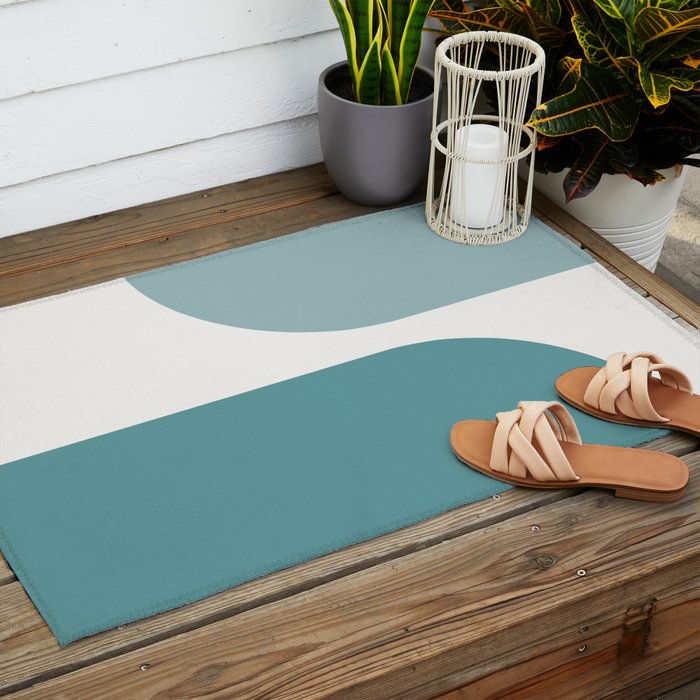 Modern Minimal Arch Abstract XX Outdoor Rug Gallery Image 2