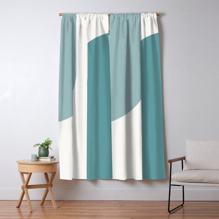 Modern Minimal Arch Abstract XX Window Curtain Gallery Image 5
