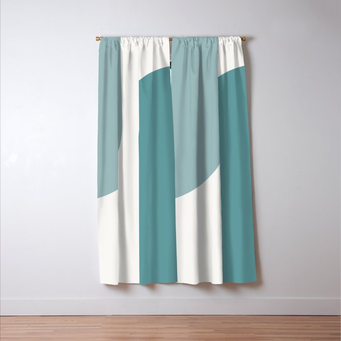 Modern Minimal Arch Abstract XX Window Curtain Gallery Image 3