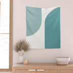 Modern Minimal Arch Abstract XX Wall Tapestry Gallery Image 2