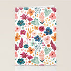 Colorful Tropical Jungle Watercolor Botanical Floral Stationery Card Gallery Image 2