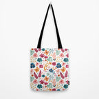 Colorful Tropical Jungle Watercolor Botanical Floral Tote Bag Gallery Image 2