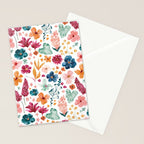 Colorful Tropical Jungle Watercolor Botanical Floral Stationery Card Gallery Image 2