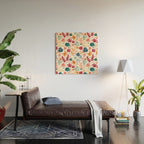 Colorful Tropical Jungle Watercolor Botanical Floral Wood Wall Art Gallery Image 2