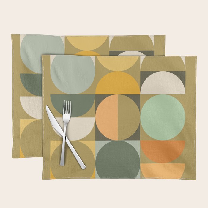 Modern Geometric 91A Placemat Gallery Image 1