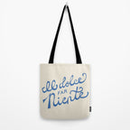 Il dolce far niente Italian - The sweetness of doing nothing Hand Lettering Tote Bag Gallery Image 2