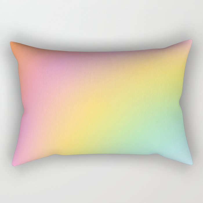 The Rainbow of Love #abstract #colourlove Rectangular Pillow Gallery Image 2
