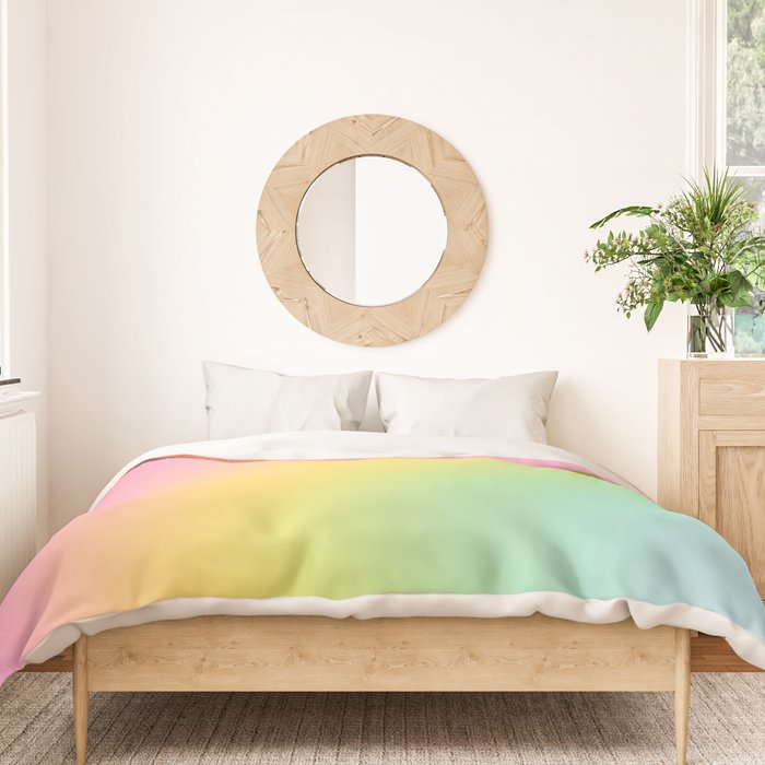 The Rainbow of Love #abstract #colourlove Duvet Cover Gallery Image 3