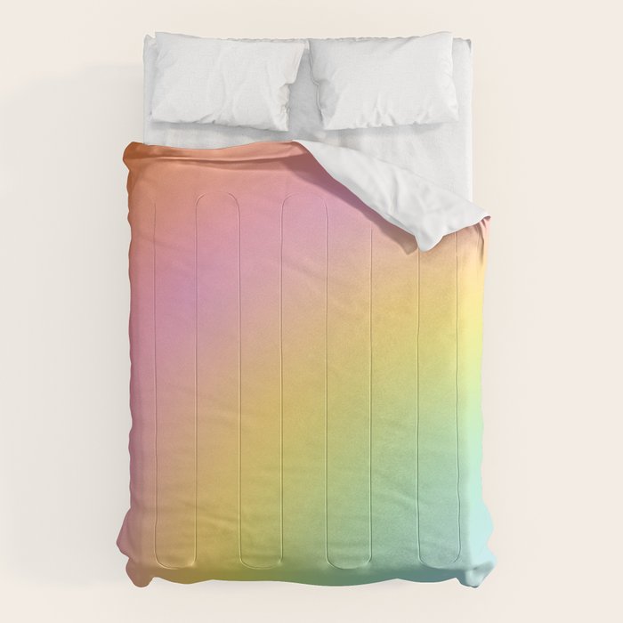 The Rainbow of Love #abstract #colourlove Comforter Gallery Image 6