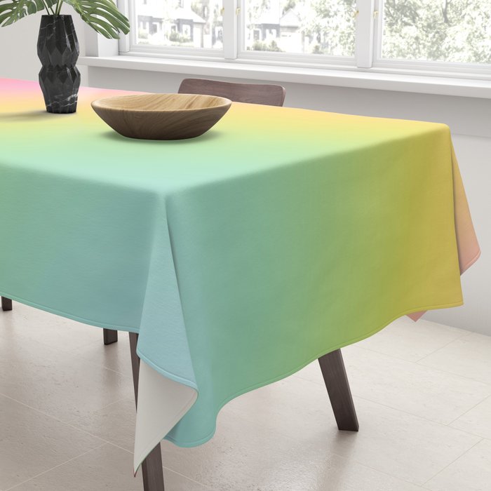The Rainbow of Love #abstract #colourlove Tablecloth Gallery Image 3