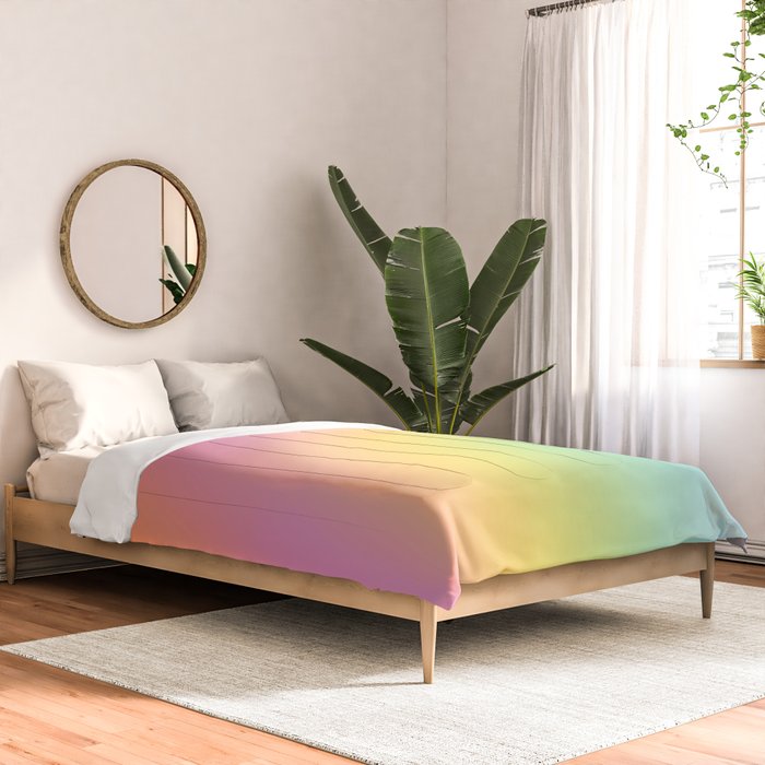 The Rainbow of Love #abstract #colourlove Comforter Gallery Image 2