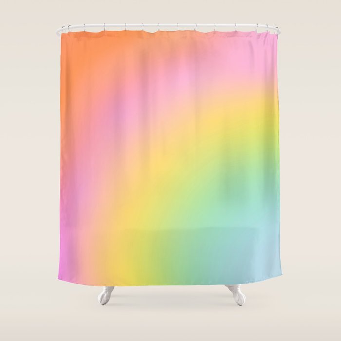 The Rainbow of Love #abstract #colourlove Shower Curtain Gallery Image 1