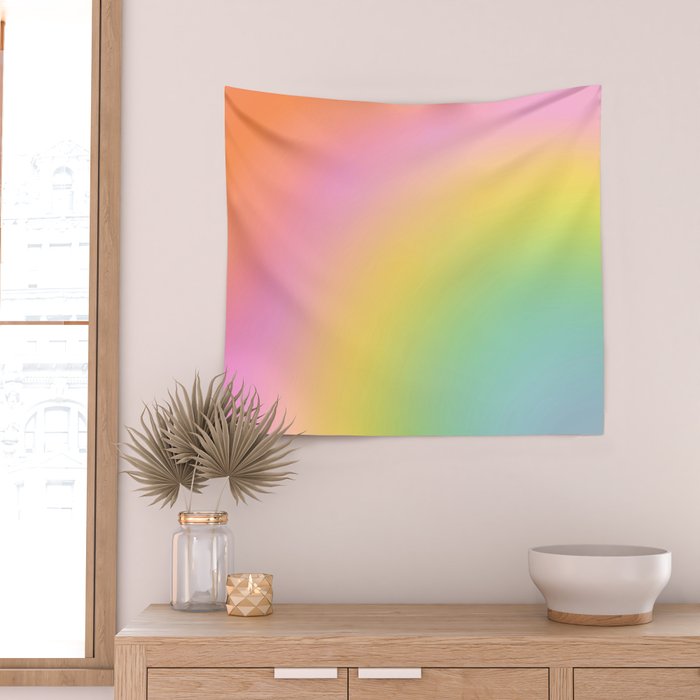 The Rainbow of Love #abstract #colourlove Wall Tapestry Gallery Image 2