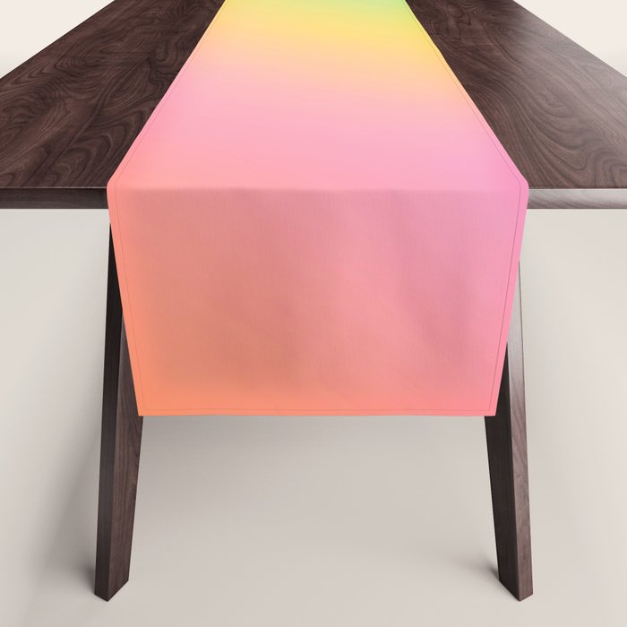 The Rainbow of Love #abstract #colourlove Table Runner Gallery Image 1