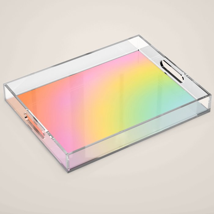 The Rainbow of Love #abstract #colourlove Acrylic Tray Gallery Image 1