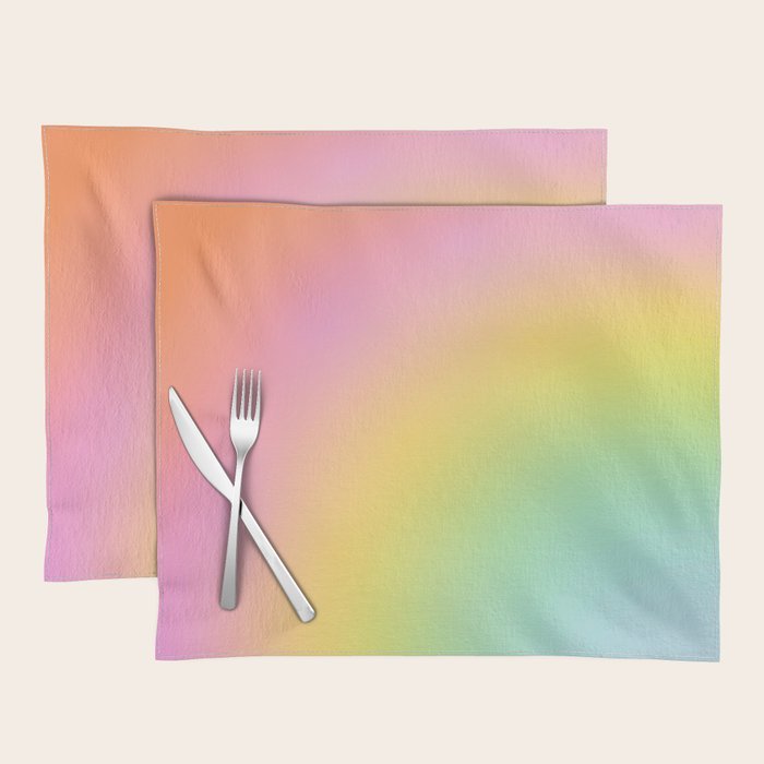 The Rainbow of Love #abstract #colourlove Placemat Gallery Image 1