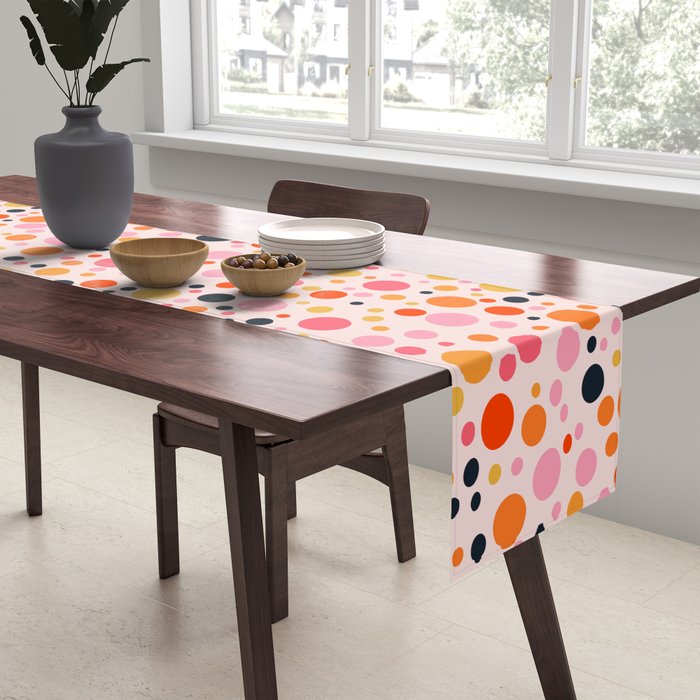 Bubbles: PATTERN 09 | The Peach Edition Table Runner Gallery Image 2