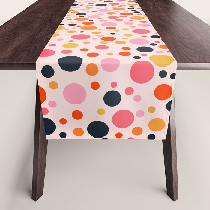 Bubbles: PATTERN 09 | The Peach Edition Table Runner Gallery Image 1