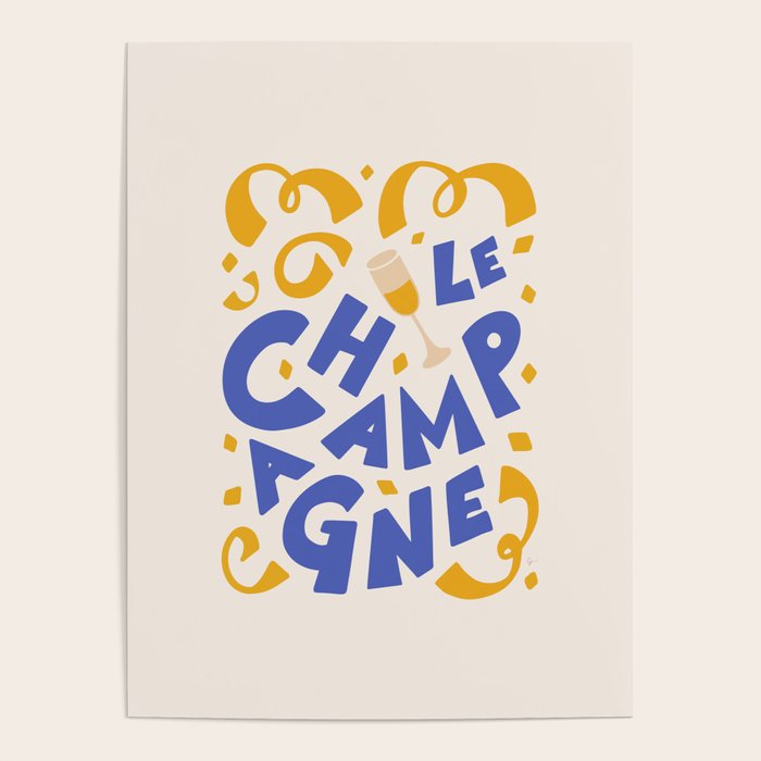 Le Champagne French Poster Gallery Image 1