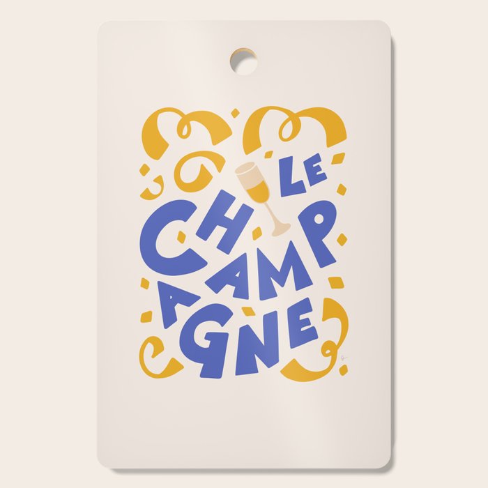 Le Champagne French Cutting Board Gallery Image 1
