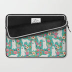Great Pyrenees florals pattern dog breed must have dog lover gifts Laptop Sleeve Gallery Image 2
