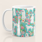 Great Pyrenees florals pattern dog breed must have dog lover gifts Coffee Mug Gallery Image 3