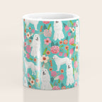 Great Pyrenees florals pattern dog breed must have dog lover gifts Coffee Mug Gallery Image 4
