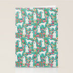 Great Pyrenees florals pattern dog breed must have dog lover gifts Stationery Card Gallery Image 2