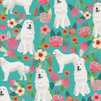 Great Pyrenees florals pattern dog breed must have dog lover gifts Coffee Mug Gallery Image 2