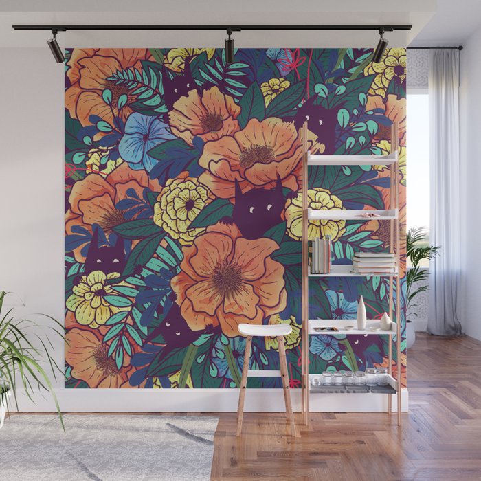 Wild Flowers Wall Mural Gallery Image 1