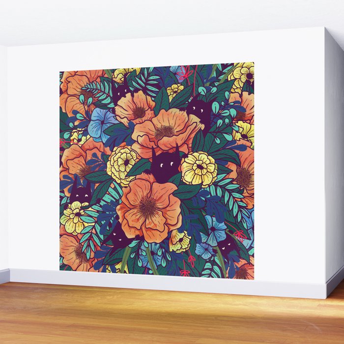 Wild Flowers Wall Mural Gallery Image 2