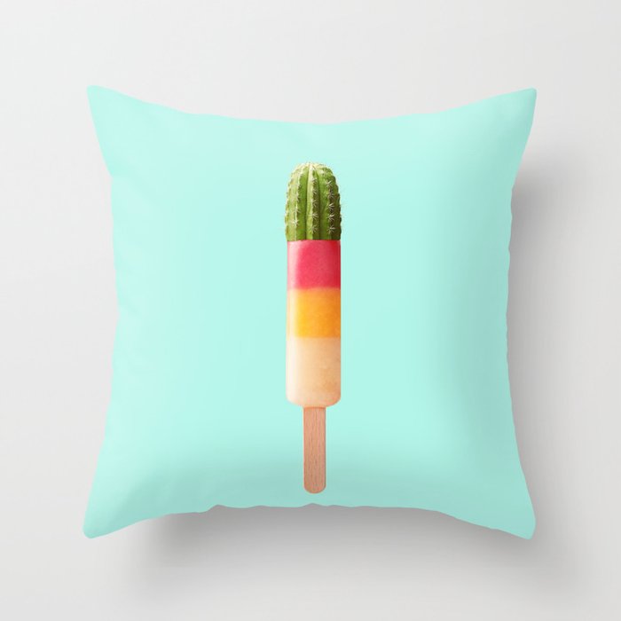 CACTUS POPSICLE Throw Pillow Gallery Image 1