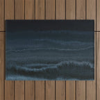 WITHIN THE TIDES NIGHT BEACH by Monika Strigel Outdoor Rug Gallery Image 1