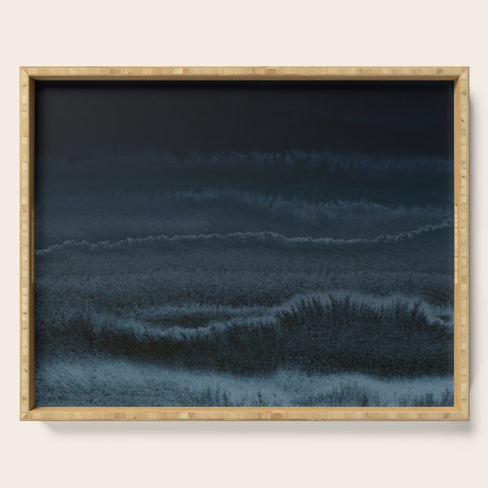 WITHIN THE TIDES NIGHT BEACH by Monika Strigel Serving Tray Gallery Image 1